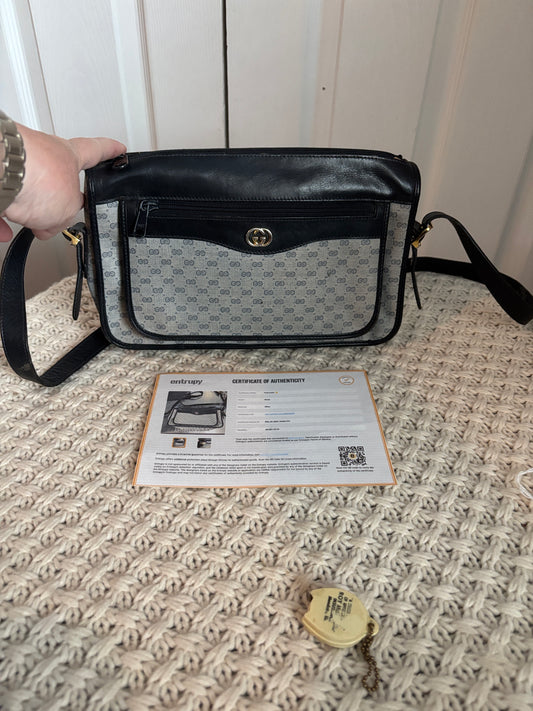 Vintage Gucci Micro GG Crossbody Bag