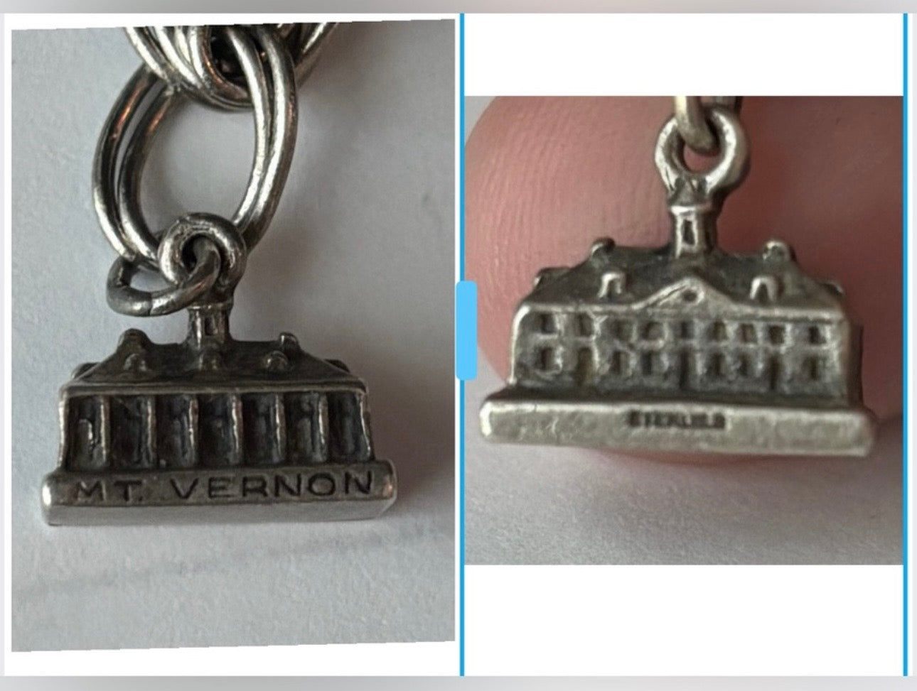 Vintage Silver Charm Bracelet