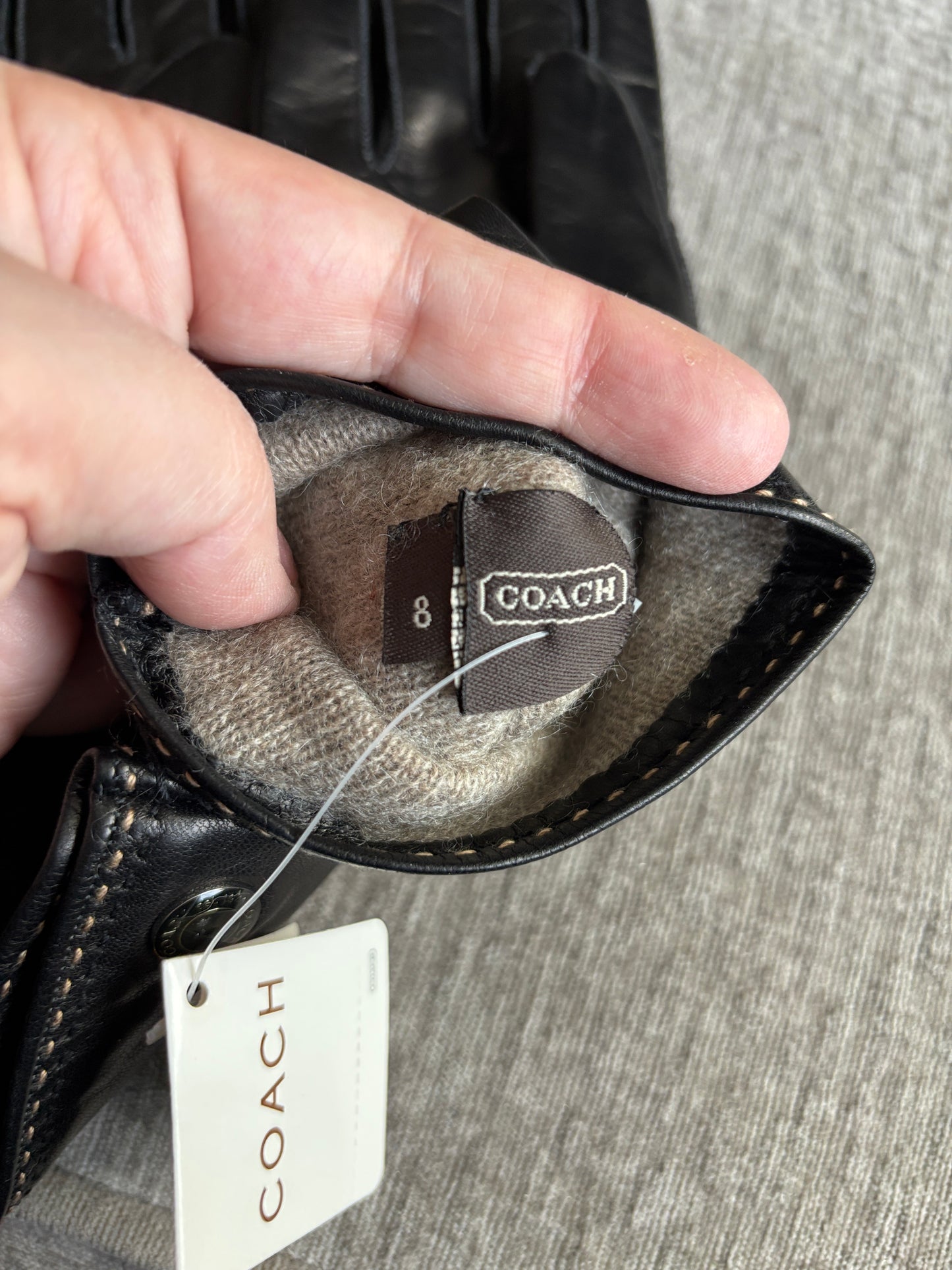 NWT Coach Nearly Vintage (made 2007-2010) Leather Gloves