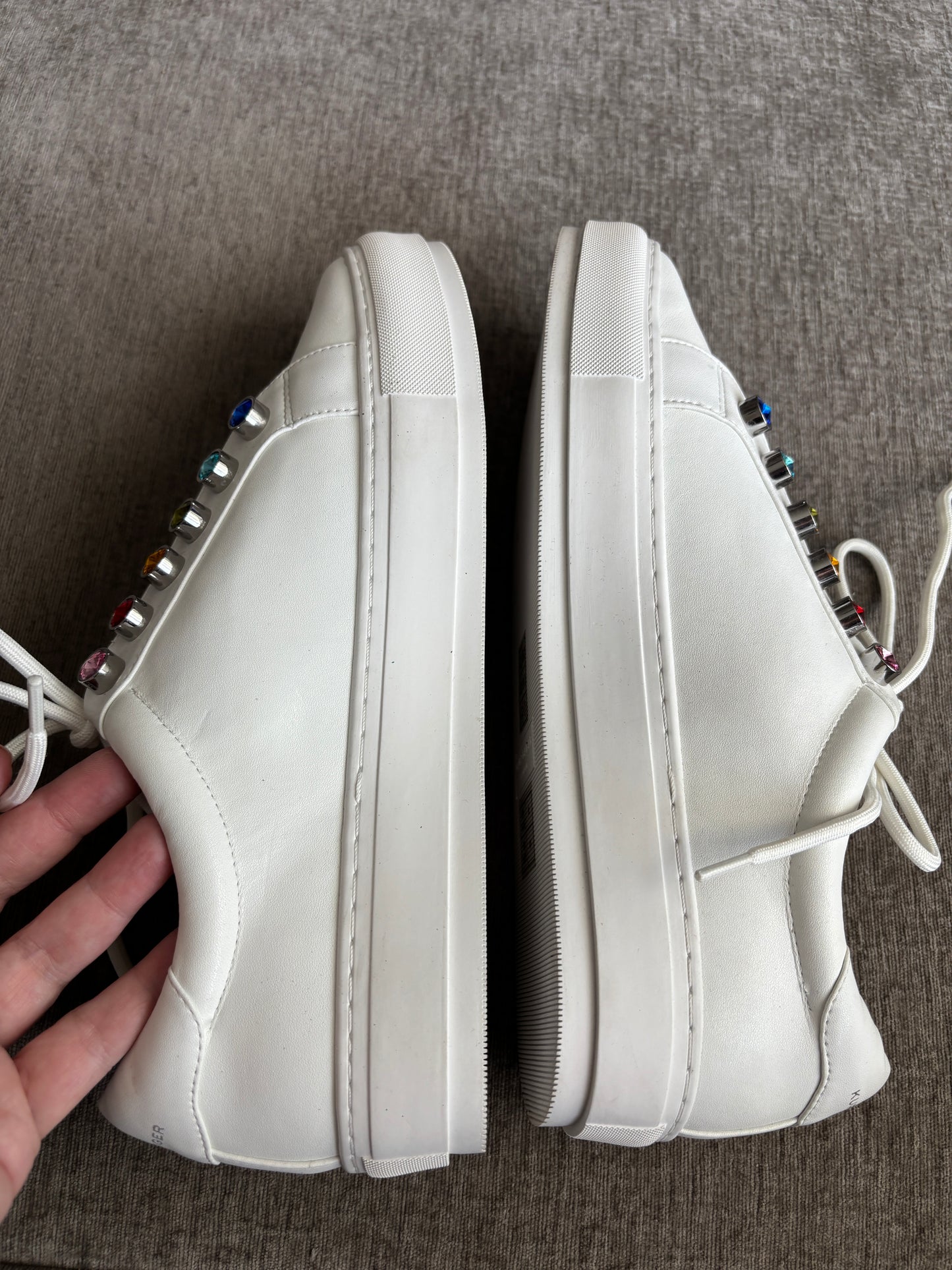EUC Kurt Geiger London Liviah Chunky Rainbow Sneakers