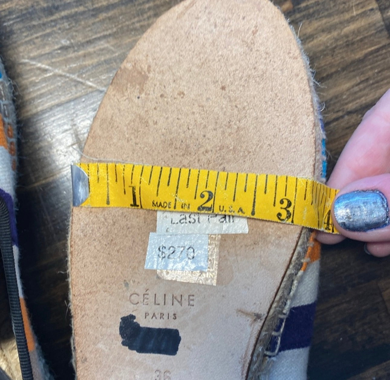 Celine Canvas Striped Espadrilles