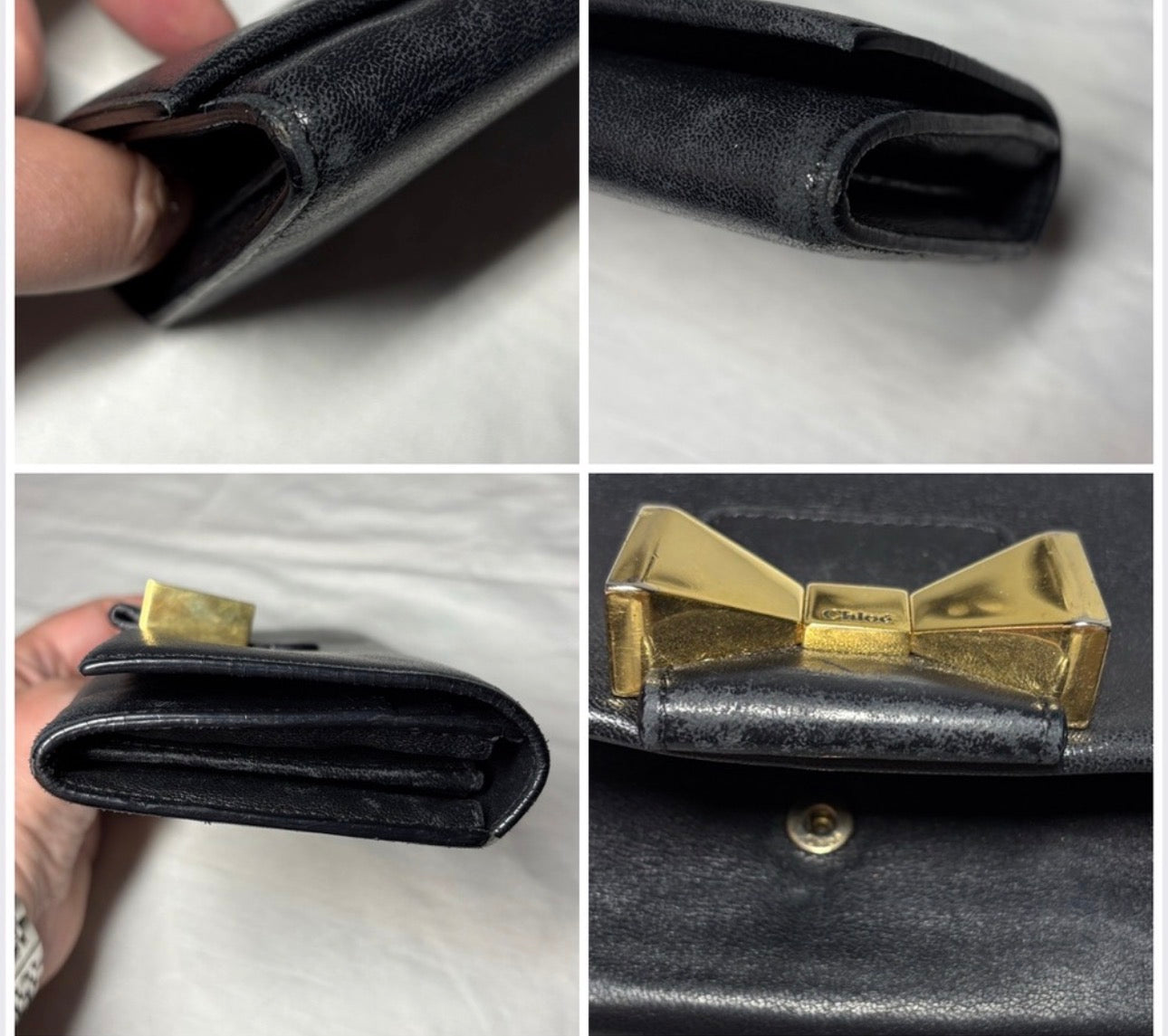 Authentic Chloe Black Leather Wallet