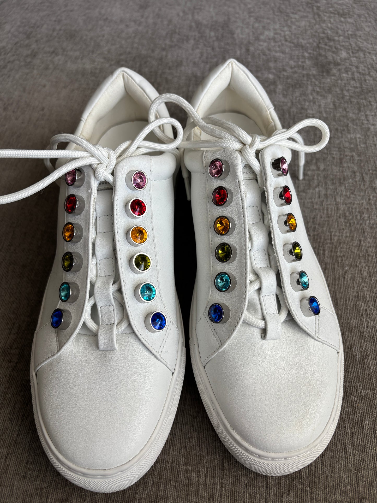 EUC Kurt Geiger London Liviah Chunky Rainbow Sneakers