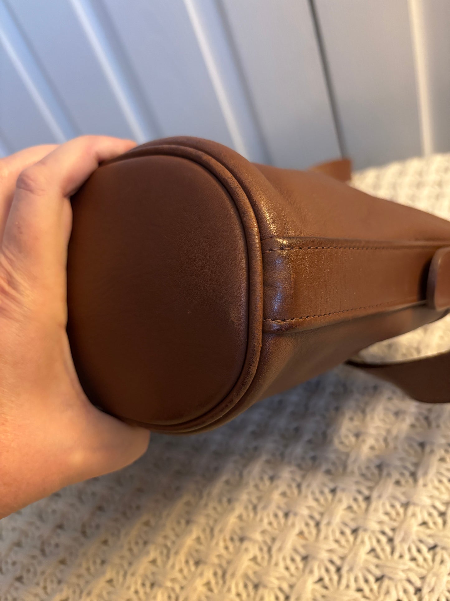 Vintage Coach Worth Bag, British Tan