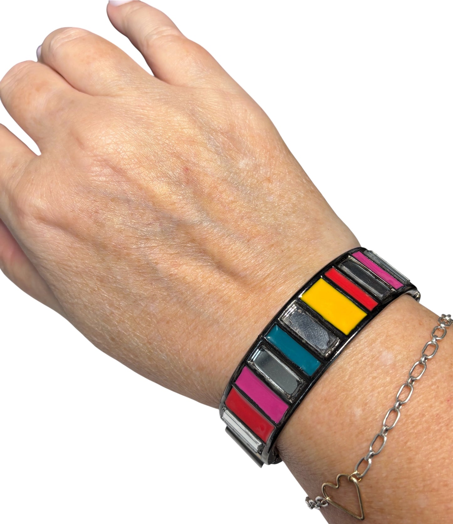 Vintage YSL Mondrian Jewelry Set, Circa 1980’s