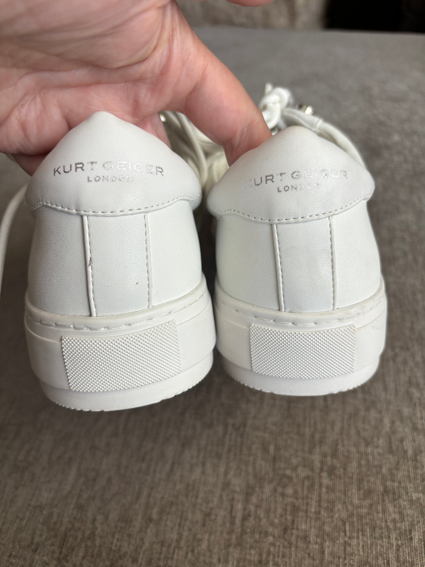 EUC Kurt Geiger London Liviah Chunky Rainbow Sneakers