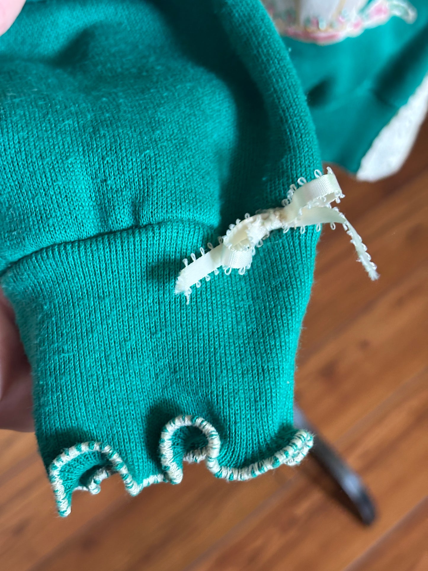 1980’s Puff Paint and Pearls Extravaganza Altered Sweatshirt