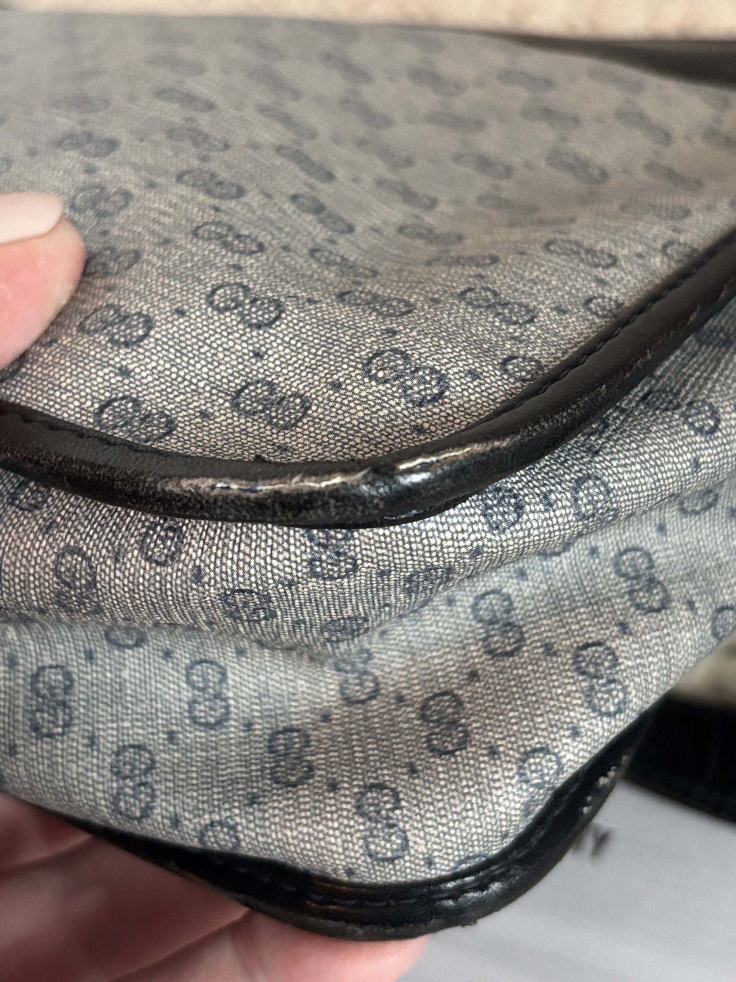 Vintage Gucci Micro GG Crossbody Bag