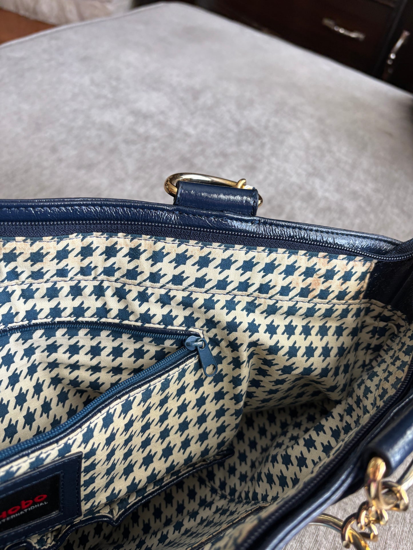 HOBO Navy Blue Large Tote