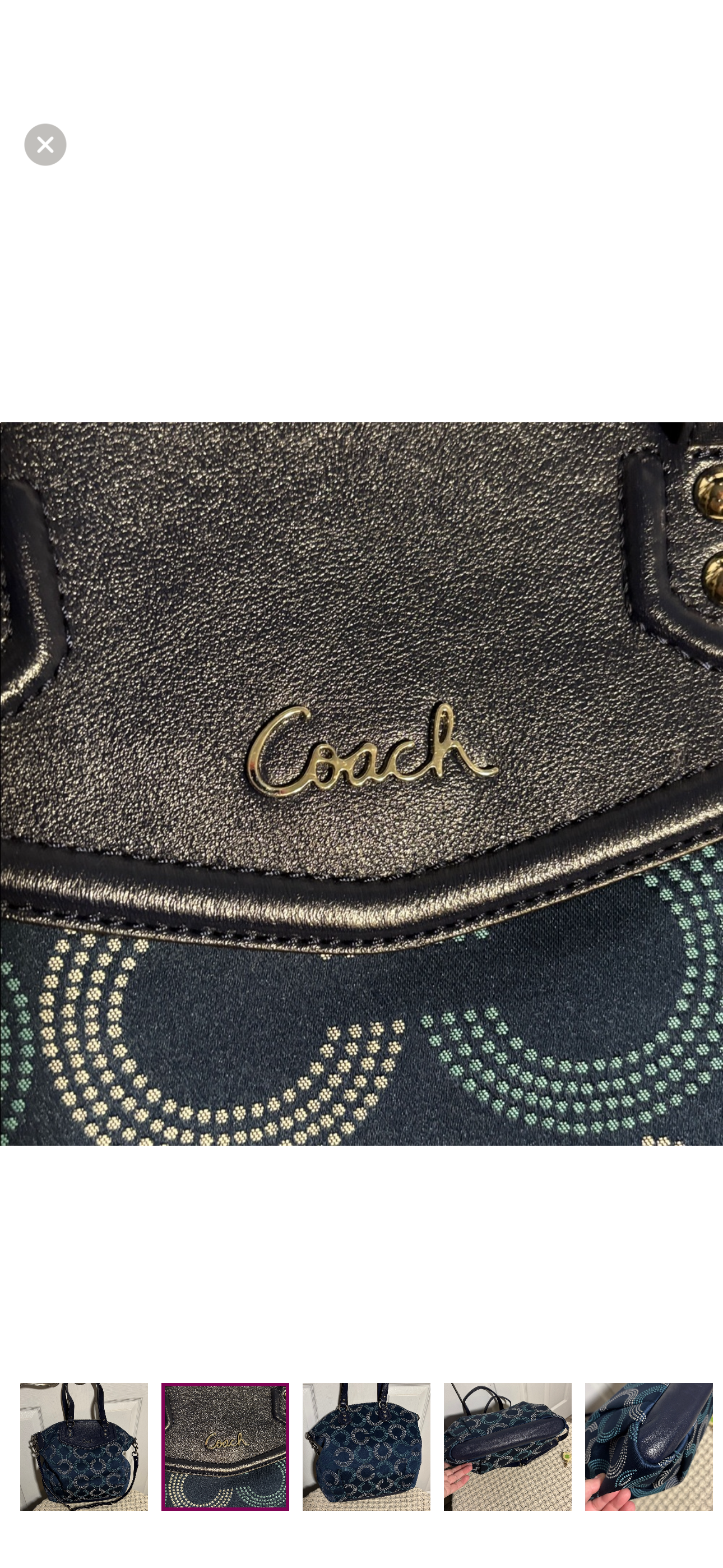 Coach Ashley Dotted Op Art North South Satchel