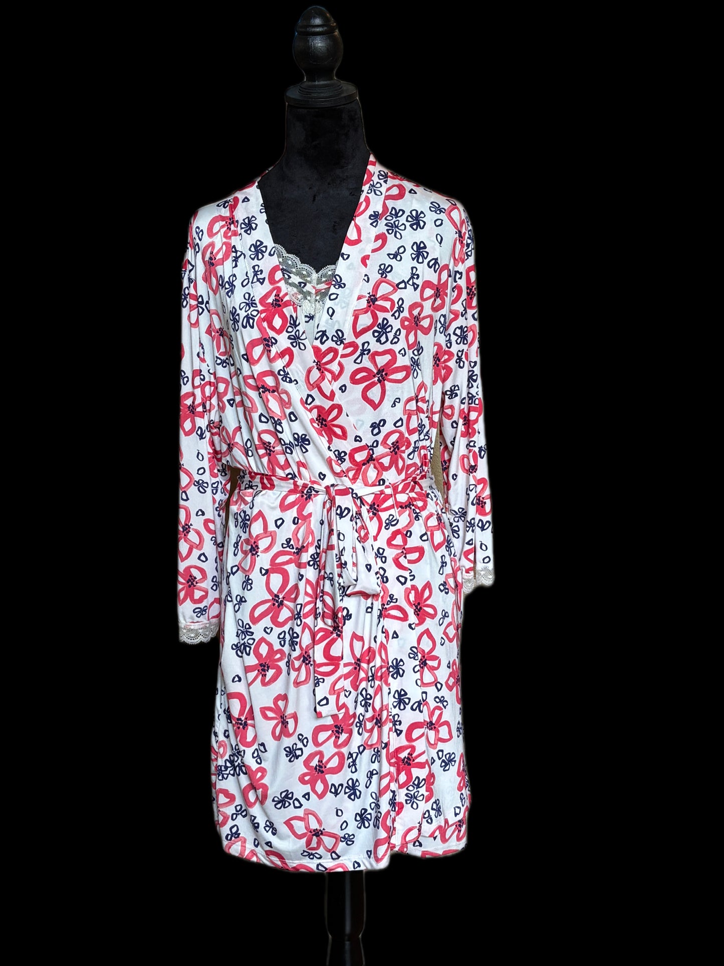 Oscar de la Renta Pink Label Robe and Nightgown
