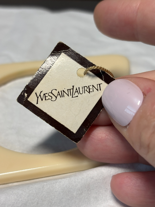 Vintage 1980s YSL Lucite Bangle
