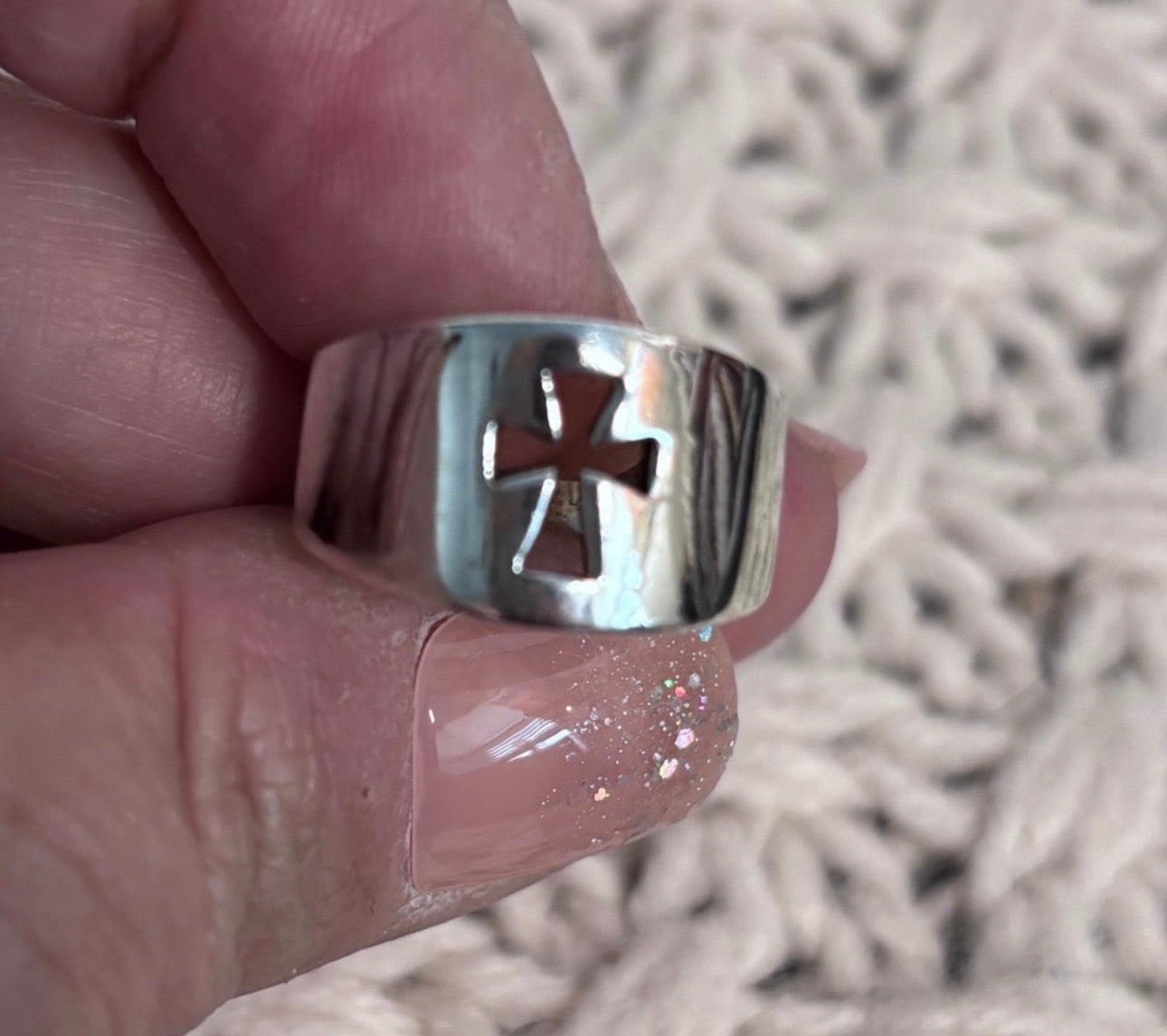 Sterling Silver (.925) Cross Ring