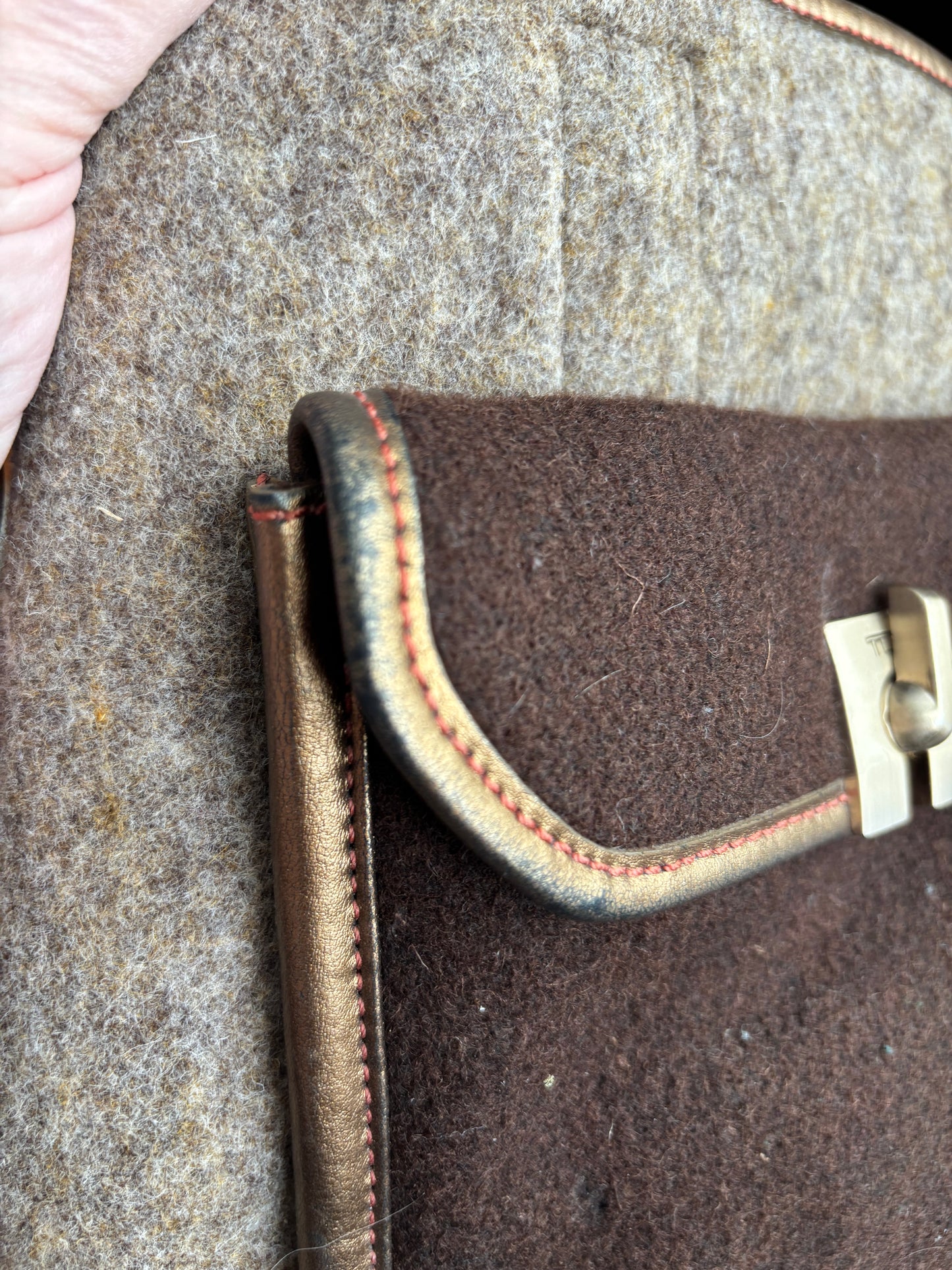 Tumi Brown Wool Computer Bag