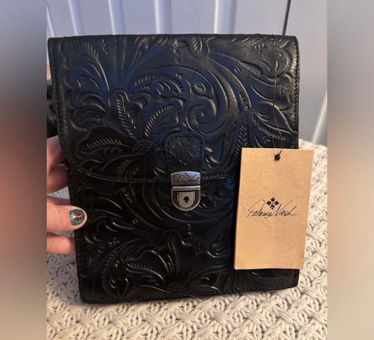 NWT Patricia Nash Andrea Crossbody with Tooled Leather