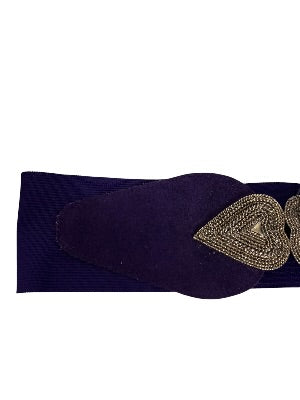 Vintage Purple Belt with Large Buckle