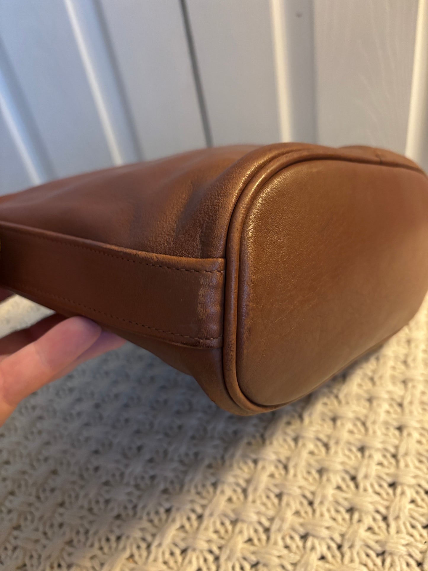 Vintage Coach Worth Bag, British Tan