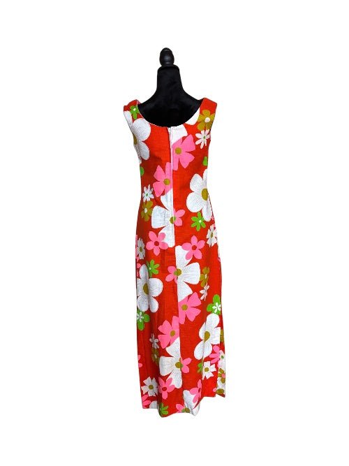 Vintage Tohki Hawaii Floral Maxi Dress