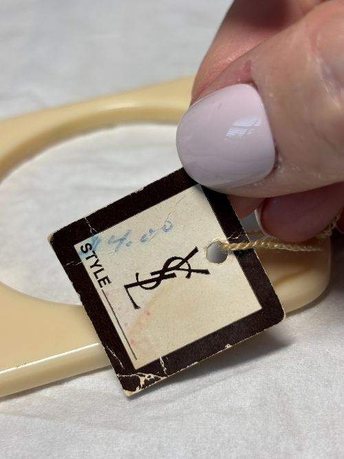 Vintage 1980s YSL Lucite Bangle