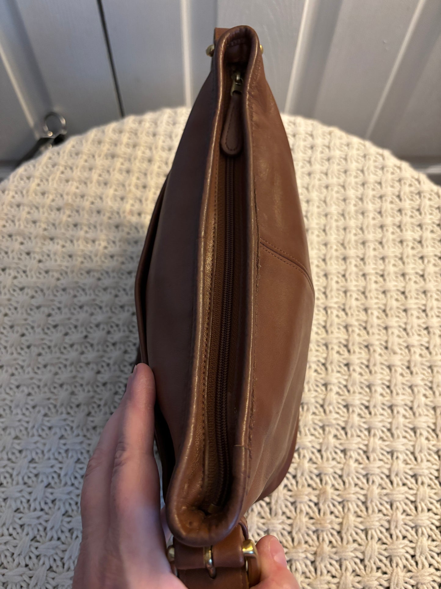 Vintage Coach Worth Bag, British Tan