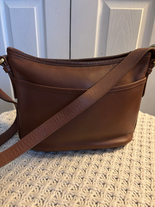 Vintage Coach Worth Bag, British Tan