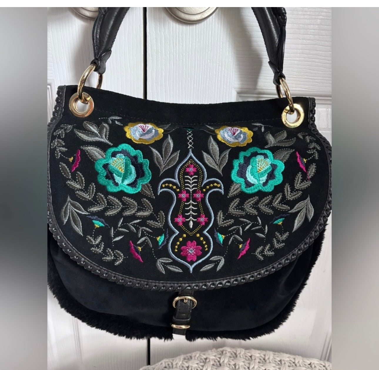 EUC UGG Boho Embroidered Bag