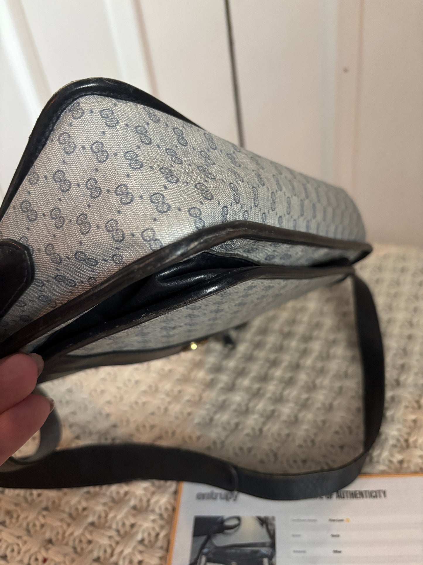 Vintage Gucci Micro GG Crossbody Bag