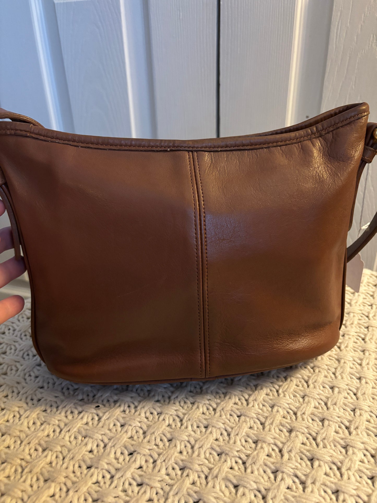 Vintage Coach Worth Bag, British Tan