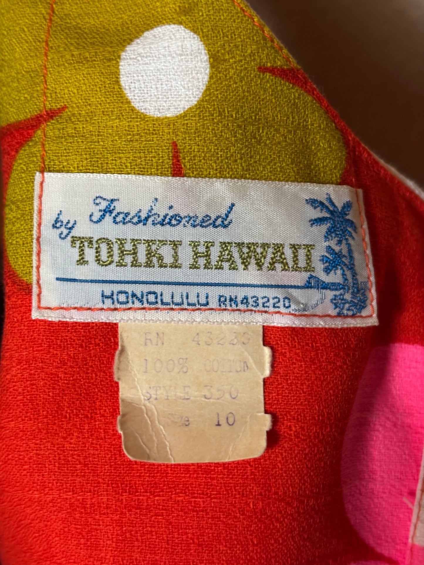 Vintage Tohki Hawaii Floral Maxi Dress