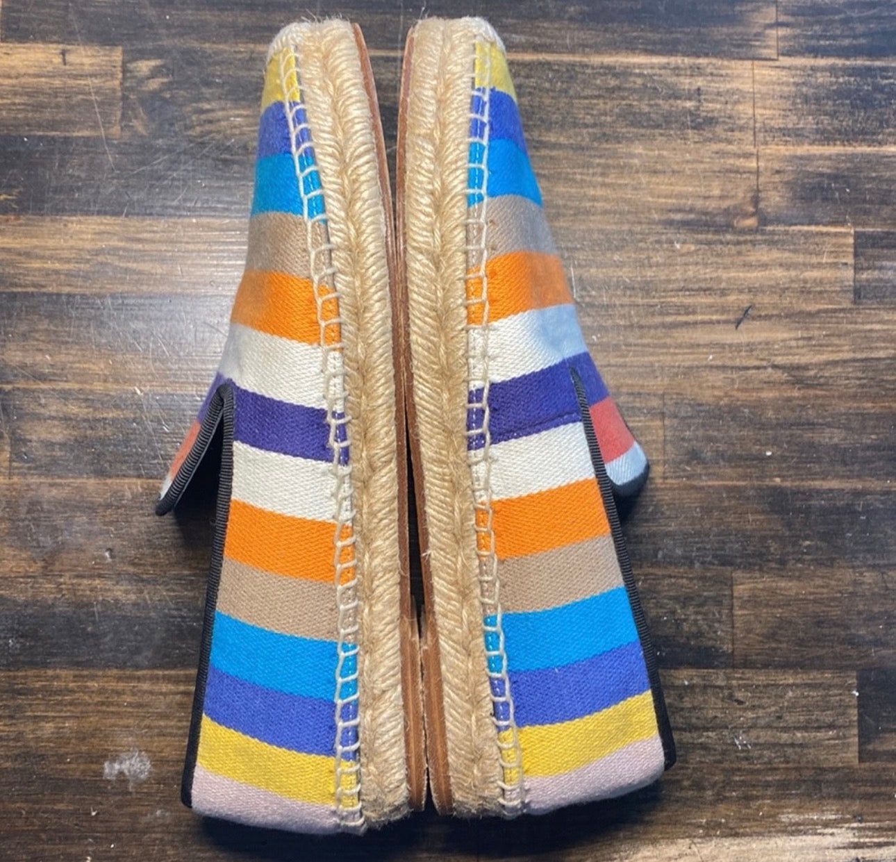Celine Canvas Striped Espadrilles