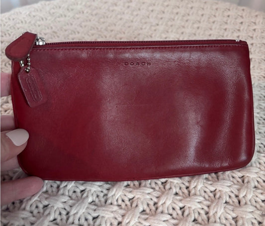 Vintage Coach Pouch, Red