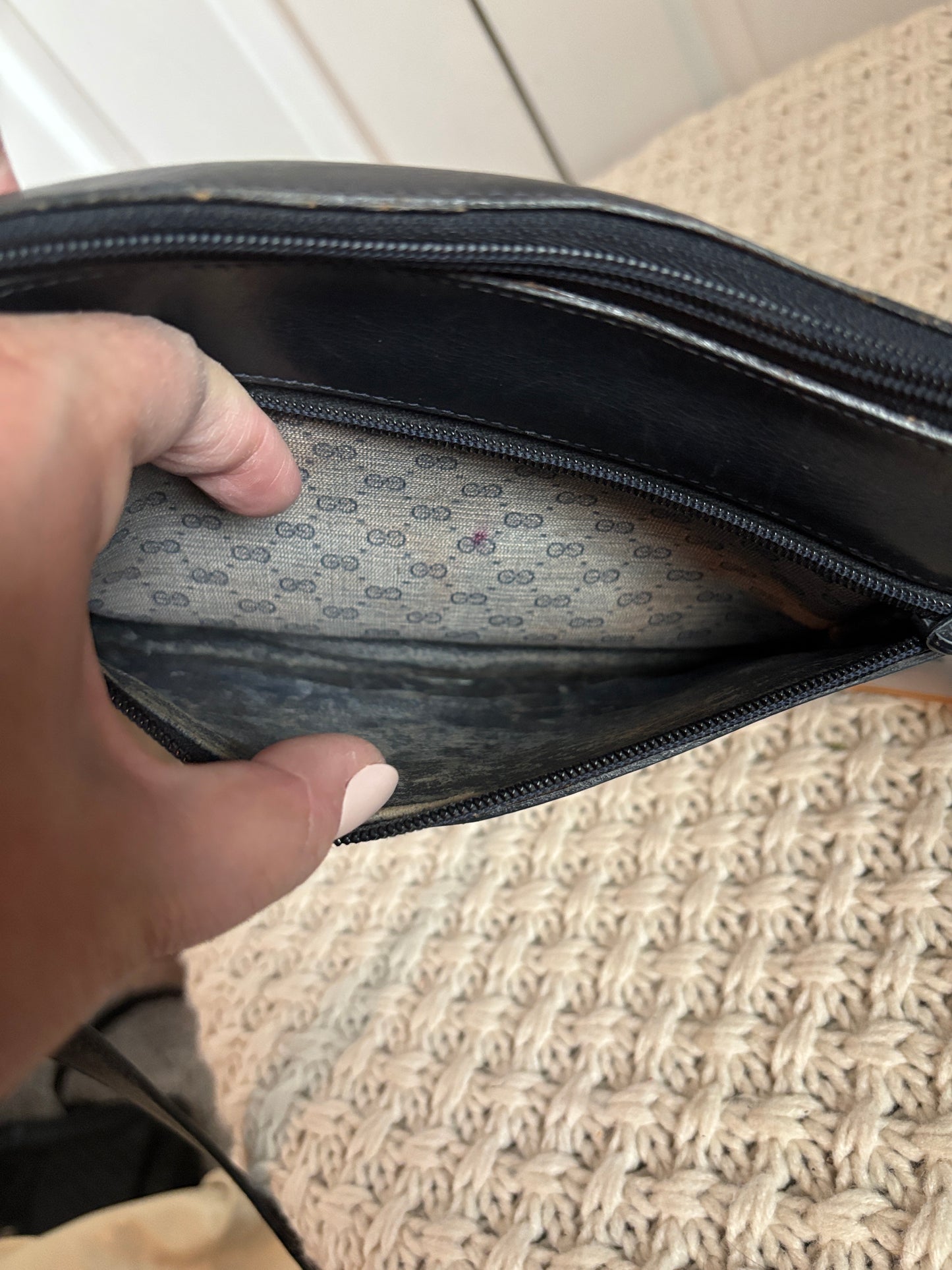 Vintage Gucci Micro GG Crossbody Bag