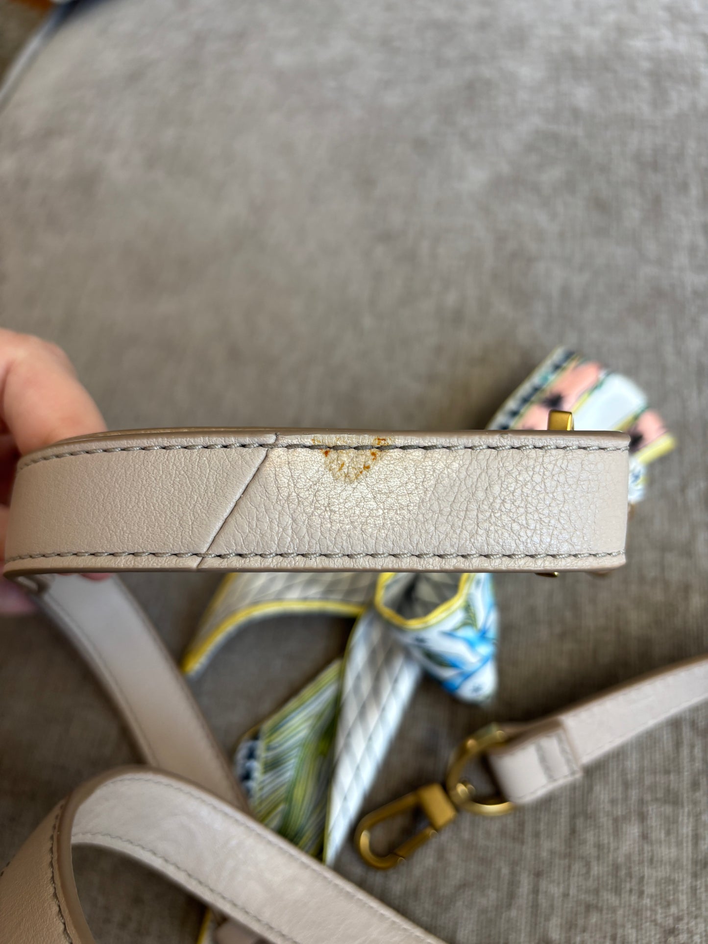 EUC Fossil Taupe Bag with Removable Long Strap