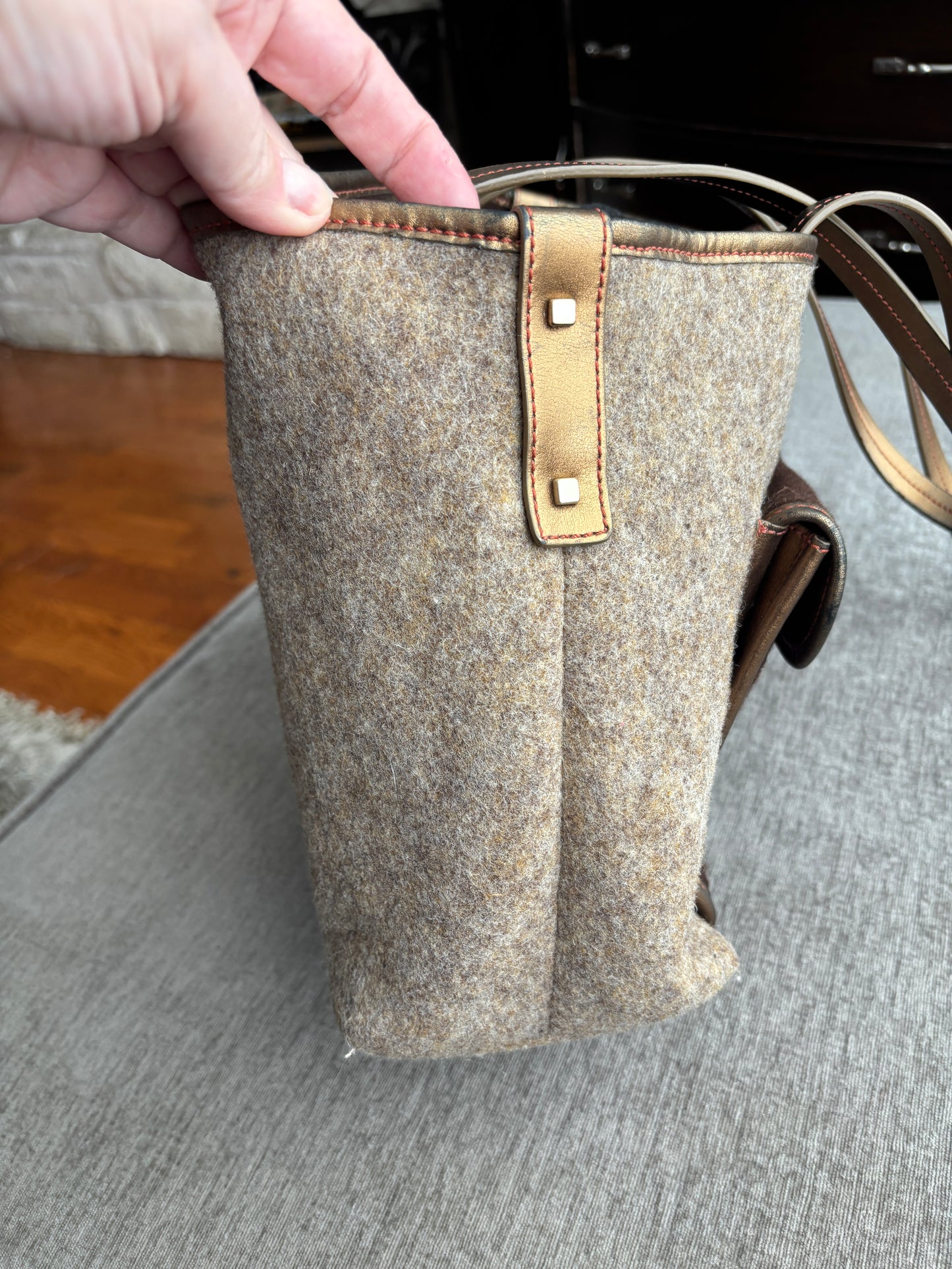 Tumi Brown Wool Computer Bag