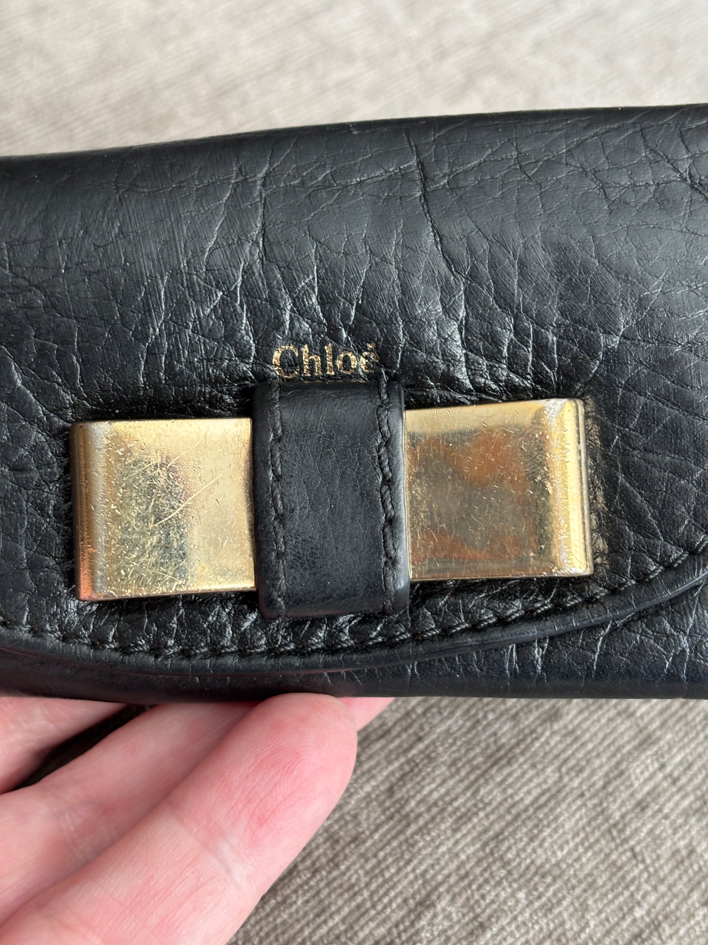 Chloe Leather Key Holder