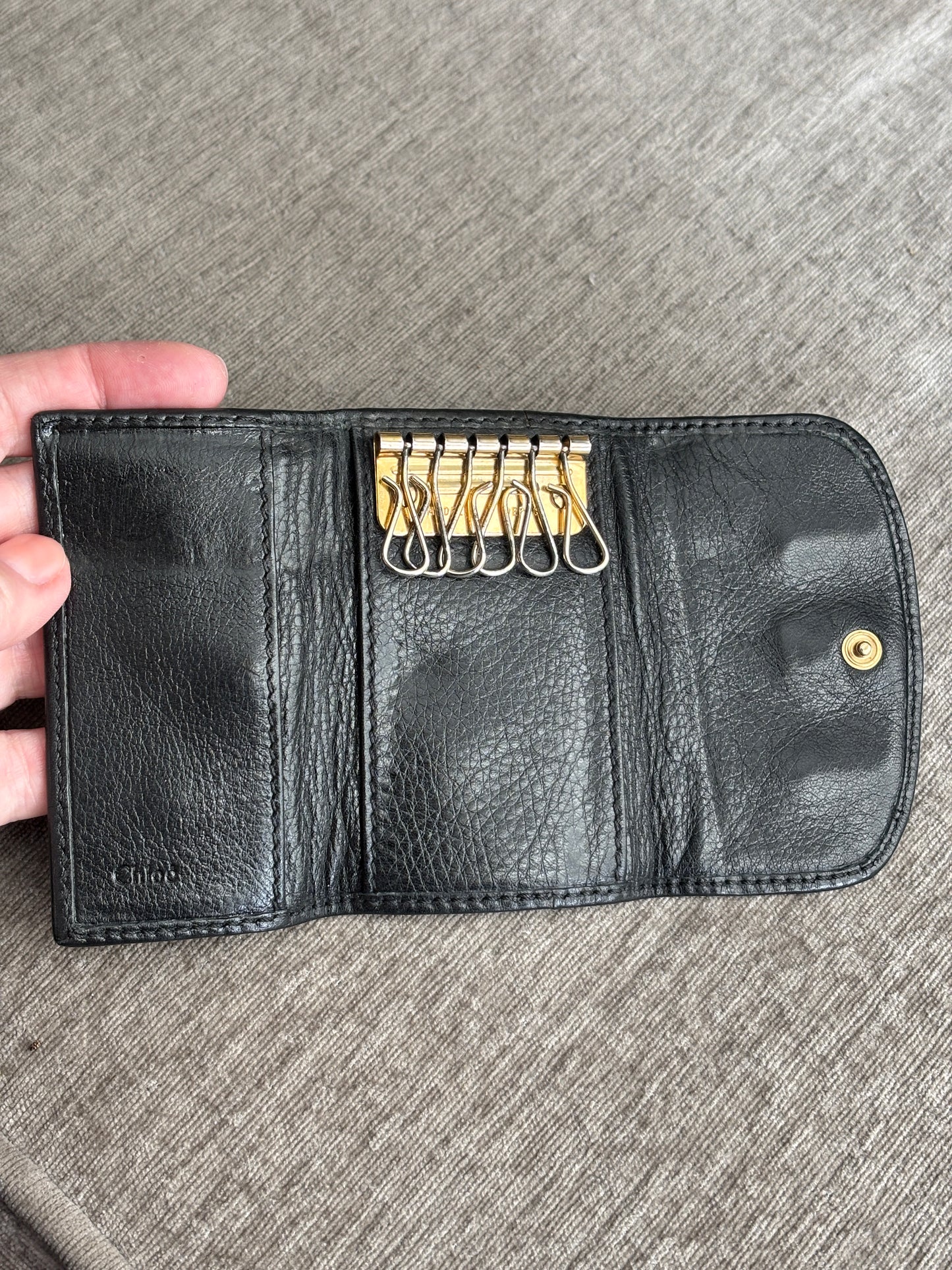 Chloe Leather Key Holder